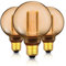 Edison Vintage Glühbirne E27 Dimmbar, E27 LED Vintage Design Birne, Retro Stil zur Stimmungsbeleuchtung, 230V 120LM 1800K extra warmweiß dimmbar, 3 Stück
