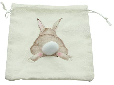 FRANK FLECHTWAREN Geschenkbeutel Hoppelhase, 4er Set