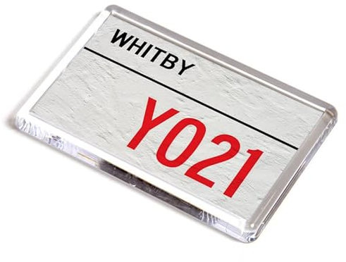 FRIDGE MAGNET - Whitby YO21 - UK Postcode