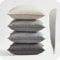 Topfinel 60x60 4er Set Kissenbezug grau Samt Farbverlauf Kissenbezüge Kissenhülle sofakissen dekokissen Zierkissen Bezug deko für Sofa Schlafzimmer Wohnzimmer Balkon weich