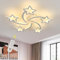 LED Deckenleuchte, 50W 6200LM Moderne Deckenlampe Dimmbar mit Fernbedienung 3000K-6500K, Stern Deckenleuchte Kinderzimmer Lampe Decke für Wohnzimmer Schlafzimmer Küche (Weiß, Dia 65 CM)