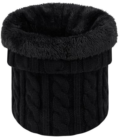Écharpe Unisexe Cache cou à Boucle D'hiver Cache cou Pour Hommes et Femmes Cache cou D'hiver Écharpe Tricotée