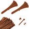 Viceree 200 Bridas Plastico Universales MARRON – 3.6x200mm- Bridas Para Cables Duraderas Y Resistentes – Bridas De Plastico Para Organización Y Gestión De Cables, Bridas Marrón