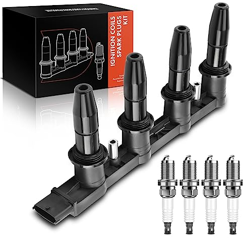 Frankberg 1x Zündspule+4x Zündkerze Kompatibel mit Astra H L48 1.6L 1.8L 2004-2014 Corsa D S07 1.6L 2006-2014 Vectra C 1.6L 1.8L 2006-2008 Replace# 0242229699