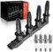 Frankberg 1x Zündspule+4x Zündkerze Kompatibel mit Astra H L48 1.6L 1.8L 2004-2014 Corsa D S07 1.6L 2006-2014 Vectra C 1.6L 1.8L 2006-2008 Replace# 0242229699