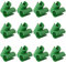 RLECS 50pcs Garten Kreuz Schnalle Clip Kreuz Kunststoff Clips Pflanzenstütze Feste Verbinder 11mm Gartenarbeit Säulen Feste Klemme für Pflanzstäbe