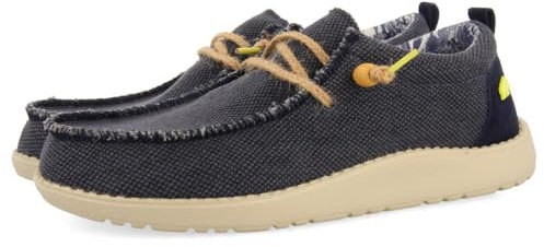 Mocasines Color Azul Marino Estilo WALLABEES DE Lona Y Yute para Hombre VERNONIA