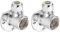 Cornat TEC582614 Wandscheibe 1/2 Zoll x 10 mm, chrom (Packung mit 2)
