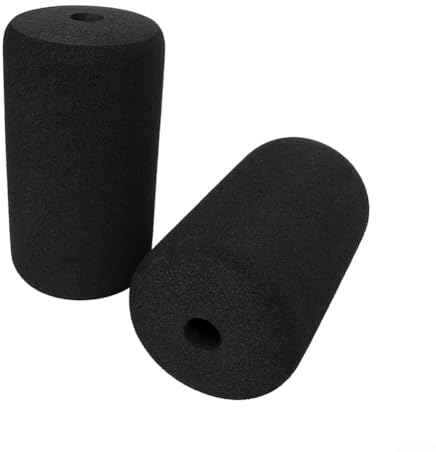 Zoegneer 2 x Fuß-Schaumstoff-Pad-Rollen, Fitnessrollen für Hantelbank, Inversionstisch und Fitnessgeräte (135 mm)