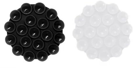 AMZFUK Ventosa Per Telefono Per Tutti I Modelli Di Telefono,2 Pezzi Silicone Supporto Smartphone Auto,Multiuso Ventosa Per Telefono Auto,Per Telefono Per Tutti I Modelli Di Telefon-Bianco/Nero