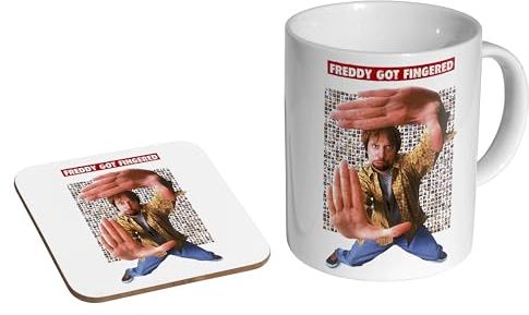 glades Freddy Got Fingered – Keramik-Kaffeetasse + Untersetzer, Geschenk-Set