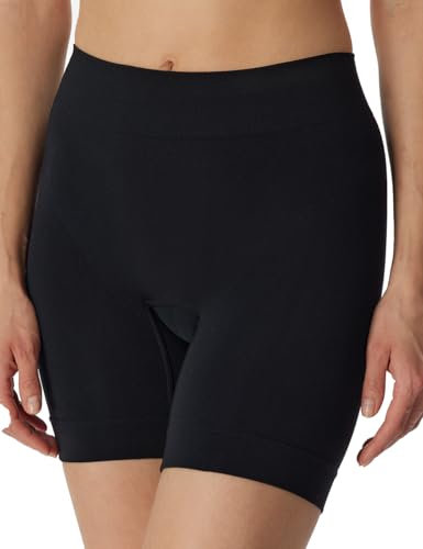 Schiesser Damen längerem Bein Longshort Radlerhose nahtlos-Classic Seamless Unterwäsche, schwarz_181257, XL