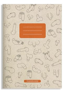 Matabooks, nachhaltige und vegane Notizbücher A5 Notizheft aus Graspapier, Maya, 40 Seiten, Natur, Handmade, Made in Germany (Carrot)