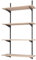 BOOMET · Wandregal Bausatz mit Boden · Höhe: 100 cm · 2 Ebenen in 80 x 25 cm (B x T) · Farbe: Anthrazit · 42 Varianten · Stahl Regalträger · einfache Montage · bis zu 55kg Traglast