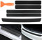Auto Einstiegsleisten Schutz für VW Sharan 2 (II) 7N I 2010-2022,Carbon Fiber Ladekantenschutz Schutzfolie Türschweller Schutzleiste Lackschutzfolie(5 Stück),Black
