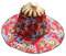 Jiqoe 2 in 1 for Sun Hat Multifunction Bamboo Foldable Hand Fan for Sun Hat Adjustable Hat to Handheld Folding Fan for Traveli