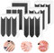 2250 Stück French Nails Schablone, 60 Blatt French Tip Nagelkunstaufkleber, French Schablonen Für Gelnägel, Selbstklebende French Nagelspitzen, Führungen, Abziehbilder für Kanten