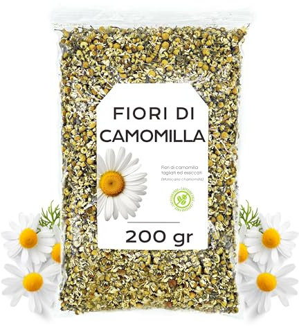 Camomille 200 gr - Infusion Camomille - Tisane Camomille - Camomille Séchée - Fleur de Camomille - Camomille en Vrac (200 gr)