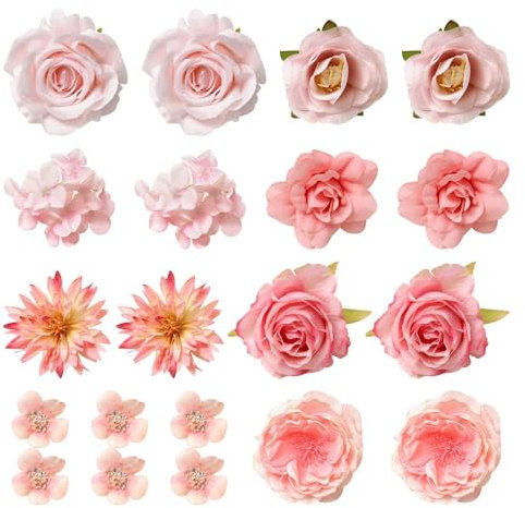 ZBHDEYG Set di 20 decorazioni per torte, fiori artificiali, strumento fotografico