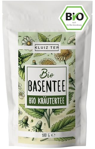 Thé de base bio en vrac - 100 g - Thé de base avec ortie, pissenlit, millefeuille et autres herbes de base I tisane par KLUIZ Tea