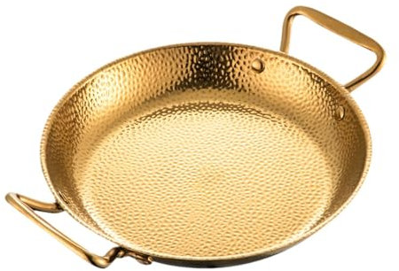 SiaBiced Paellera de Acero Inoxidable con Tapa de Cristal, Excelente para Arroces, 28cm, Individual