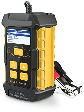 Batterietester, KW510. Vollautomatisch 1. 2V 5A. Auto-Batterie-Tester-Akku-Ladegeräte Power PULS-Reparatur for das Auto-Kurbeln / -ladesystem