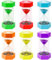 Qintora 6 Stück Bunter Sanduhren für Kinder,Sanduhren Set 1/3/5/10/15/30 Minuten,Sand Timer,Zeitmesser Sanduhren für das Leben der Kinder,Lernen,Spiel Timing,Kreative Geschenke