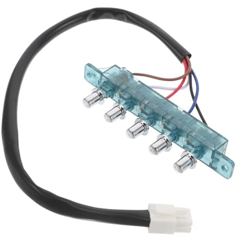 Veemoon Botonera de 5 Teclas para Campana Extractora Placa de Control y Botón Pulsador Repuesto de Hierro y Plástico para Cocina Doméstica Restaurante y Hotel Compatible Varios Modelos