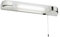 firstchoicelighting Bathroom Shaver Light, Modern White Design, Pull Cord On Off Switch, Dual Voltage, Requires LED S15 Bulb