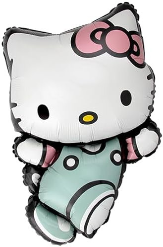 Hello Kitty Umarmung Ballon Party Deko 80cm Weiß Mint Design