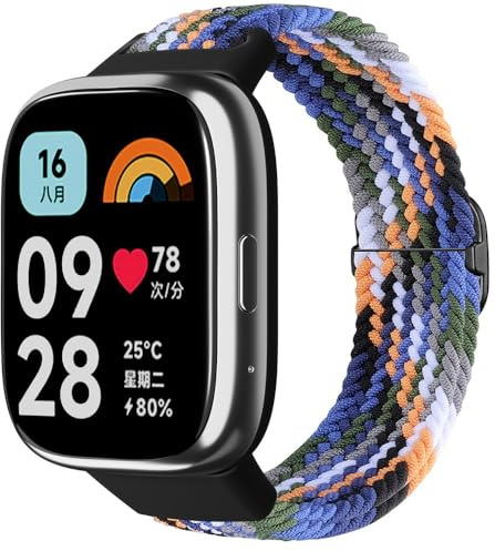 FYISWHO Cinturino Nylon per Redmi Watch 3 Active, Sport Bracciali Cinturini di Ricambio per Redmi Watch 3 Active