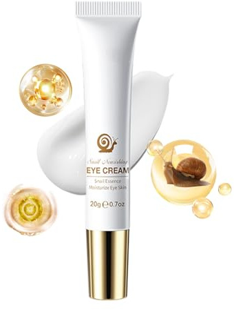 Snail Mucin Eye Cream - Schneckenschleim Augencreme - Augencreme gegen Falten und Augenringe Entfernen - Schneckenschleim Creme Anti Falten Augenpflege, Augenschwellungen Lindern
