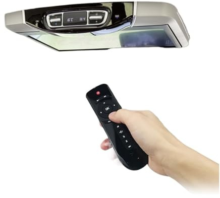 AYJYZHIAG 15.6inch Car Roof Monitor Touch Screen Monitor Overhead Multimedia Video Ceiling Roof Mount Display TV Flip Down Video Display(15.6Inch-Gray)