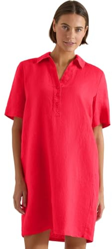 Cecil Knielanges Kleid aus Leinen Fresh red L