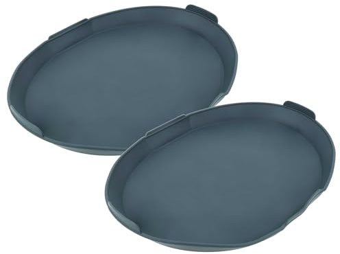 vhbw 2x Auflaufform kompatibel mit Vorwerk Thermomix TM5, TM6, TM31, TM Friend Küchenmaschine - Silikon-Dampfgarform Schwarz