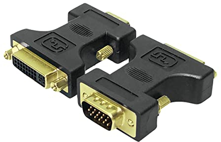 LogiLink AD0002 - DVI-Adapter, DVI-I (24+5 - Dual Link) Buchse zu VGA (HD15) Stecker, Auflösung Full HD bis zu 1080p (1920 x 1200)