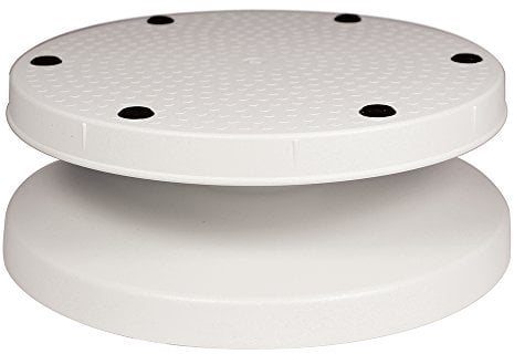 PME IT461 IT461-Plato Giratorio para glaseado (8 x 23 cm), Color Blanco, White, 9 Inches