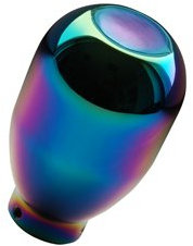 FOLIATEC FT32606 Short Shift Schaltknauf Rainbow, Metall, Durchmesser 41 mm, 65 mm