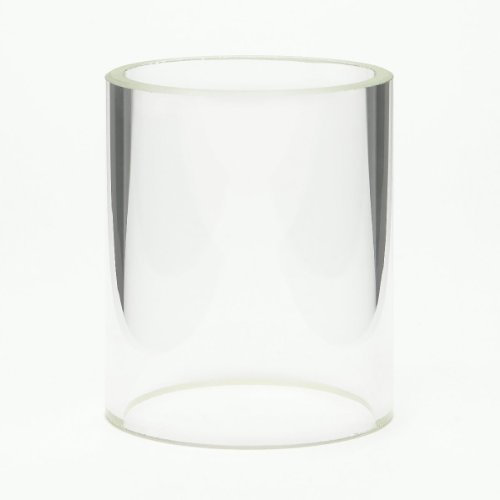 Glaszylinder transparent, Außendurchmesser 39 mm, Innendurchmesser 35,3 mm, Höhe 39,2 mm, für Grubenlampen aus Wales Serie 1896