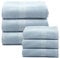 Caleffi - Set Asciugamani Bagno Viso e Bidet in Morbida Spugna 100% Cotone con 3 Asciugamani Viso 55x100 cm + 3 Asciugamani Bidet Ospite 40x60 cm, Asciugamano Resistente a Lavaggi Frequenti e Durevole