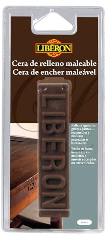 Liberon - Cera maleable de relleno para madera blanco 18ml