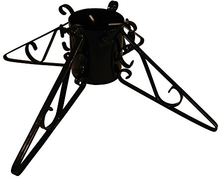 Garden Pride Christmas Tree Stand - 4 or 5 Base - Metal - Solid Steel - Plastic Coated (5 Diameter, Black)