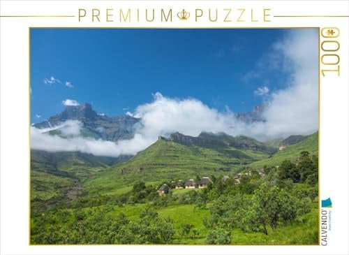 CALVENDO Puzzle Amphitheater Drakensberg im Royal Natal-Nationalpark | 1000 Teile Lege-Größe 64 x 48 cm Foto-Puzzle für glückliche Stunden