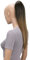 CAISHA 50cm Clip on Zopf Haarteil Pferdeschwanz Haarverlängerung Kunsthaar Glatt Ombré Braun Mix H110