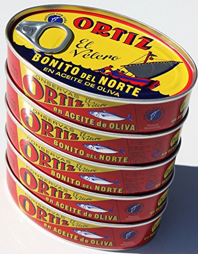 Ortiz Bonito del Norte weißer Thunfisch in Olivenöl 112 gr. (Packung mit 5)