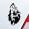 Hellweg Druckerei Wolf Wölfe Hund Heulen Wulf Tier Animal Motorrad Auto Aufkleber Sticker Heckscheibenaufkleber