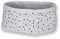 styleBREAKER Damen Stirnband mit Strasssteinen und weichem Fleece-Innenfutter, Feinstrick Haarband, warmes Headband 04026003, Farbe:Hellgrau