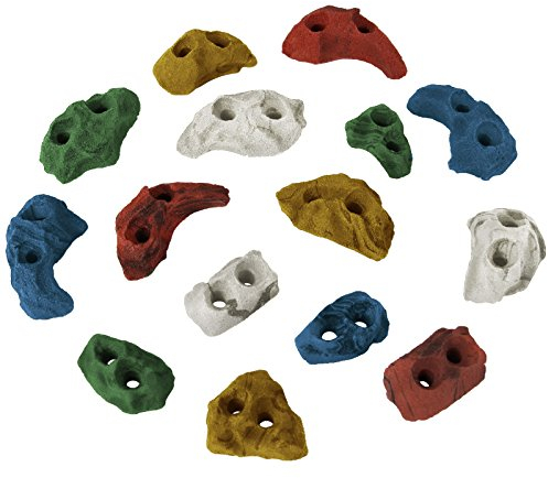 ALPIDEX Klettergriffe Klettersteine Tritte Größe XS - 15, 30, 60, 120 Stück, Farbe:bunt, Verpackungseinheit:60 Stück