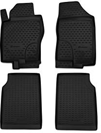 Element Gummimatten Passgenaue Fußmatten Navara 2010-2015 4tlg