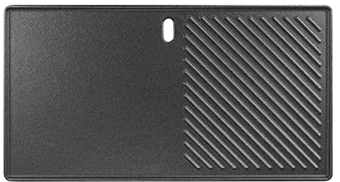 Plancha para barbacoa Denmay 13191 para 2 quemadores Landmann EMAILLEE Triton, plancha de hierro fundido para asar a gas, huevo, carne, freír, plancha para barbacoa
